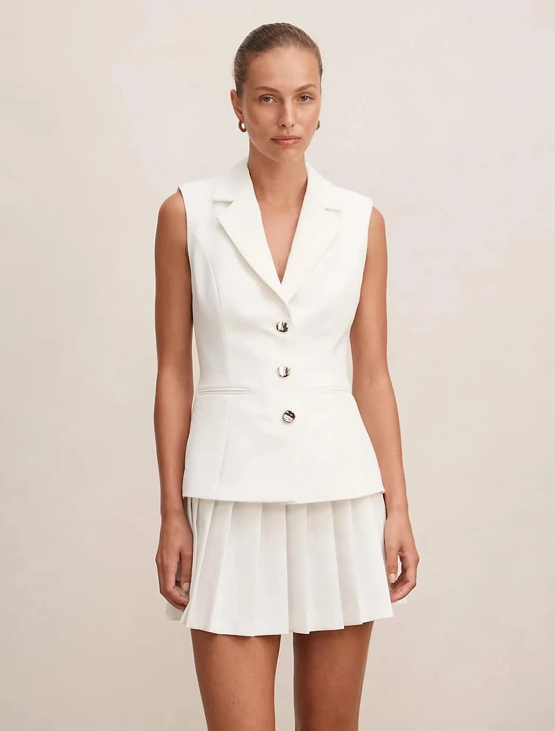 Lucy Sleeveless Blazer Mini