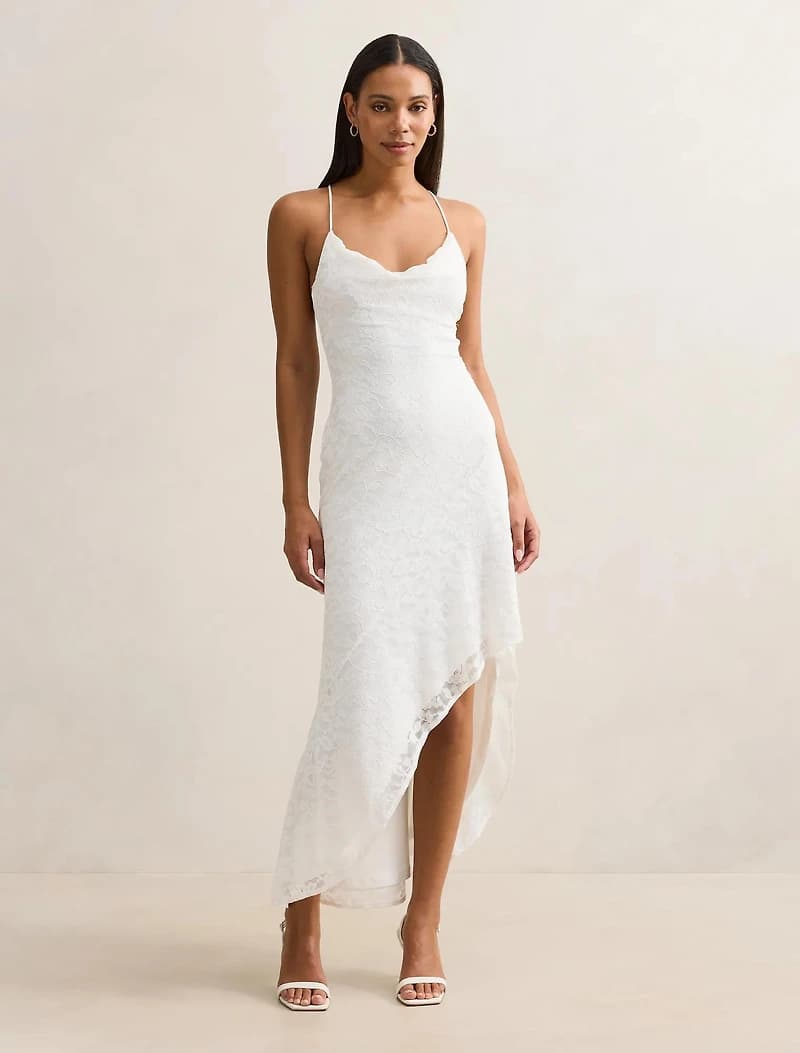 Desiree Lace Asym Dress