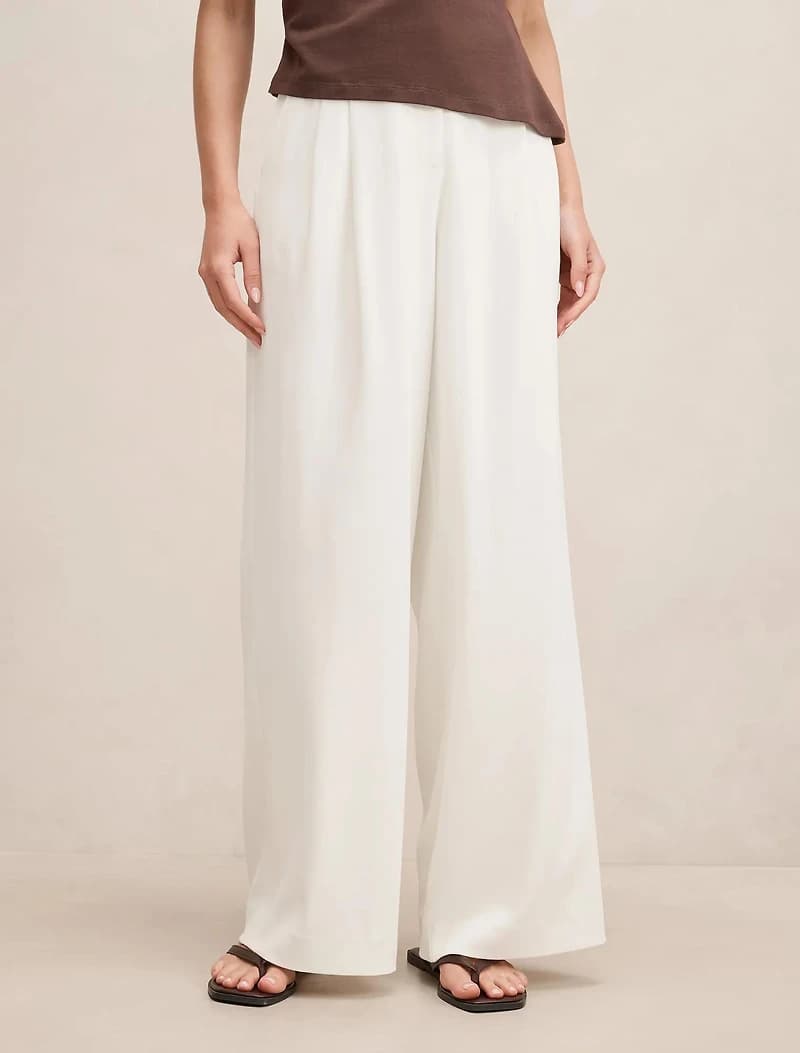 Annabelle Pleated Palazzo Pants