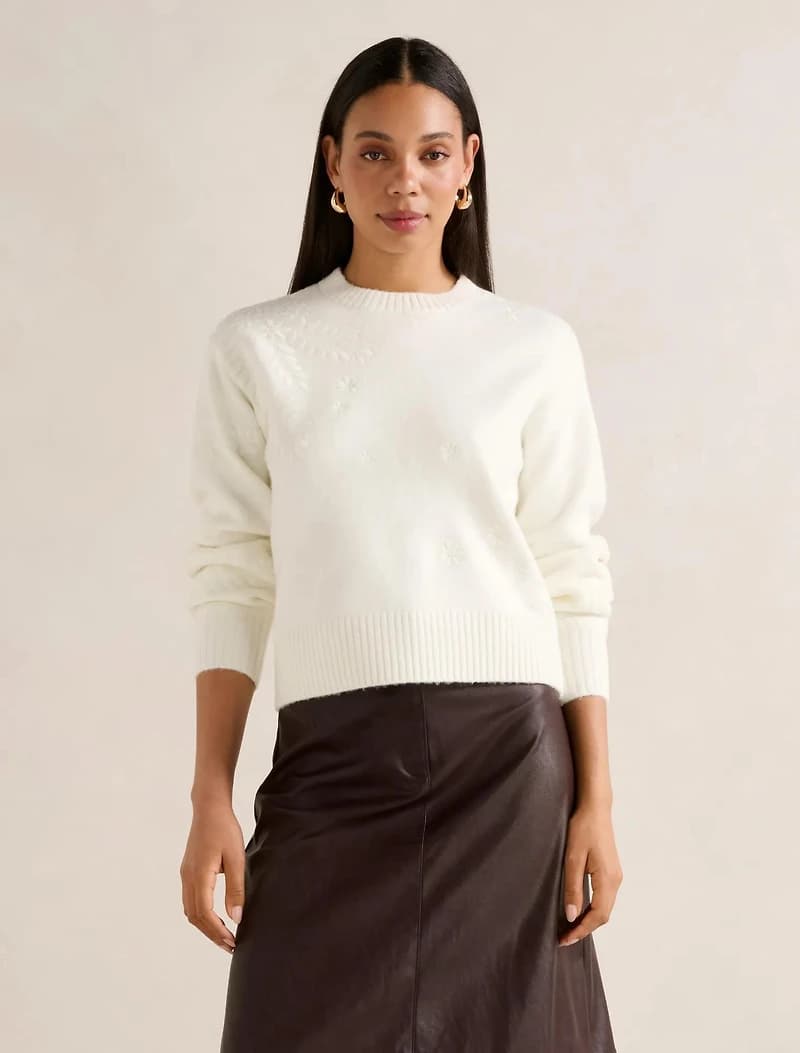 Harmony Floral Embroidered Sweater