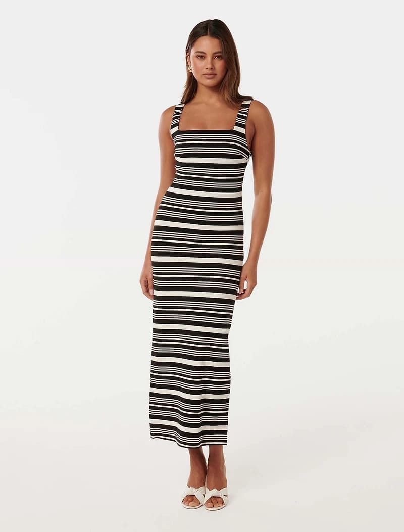 Beverly Square Neck Midi